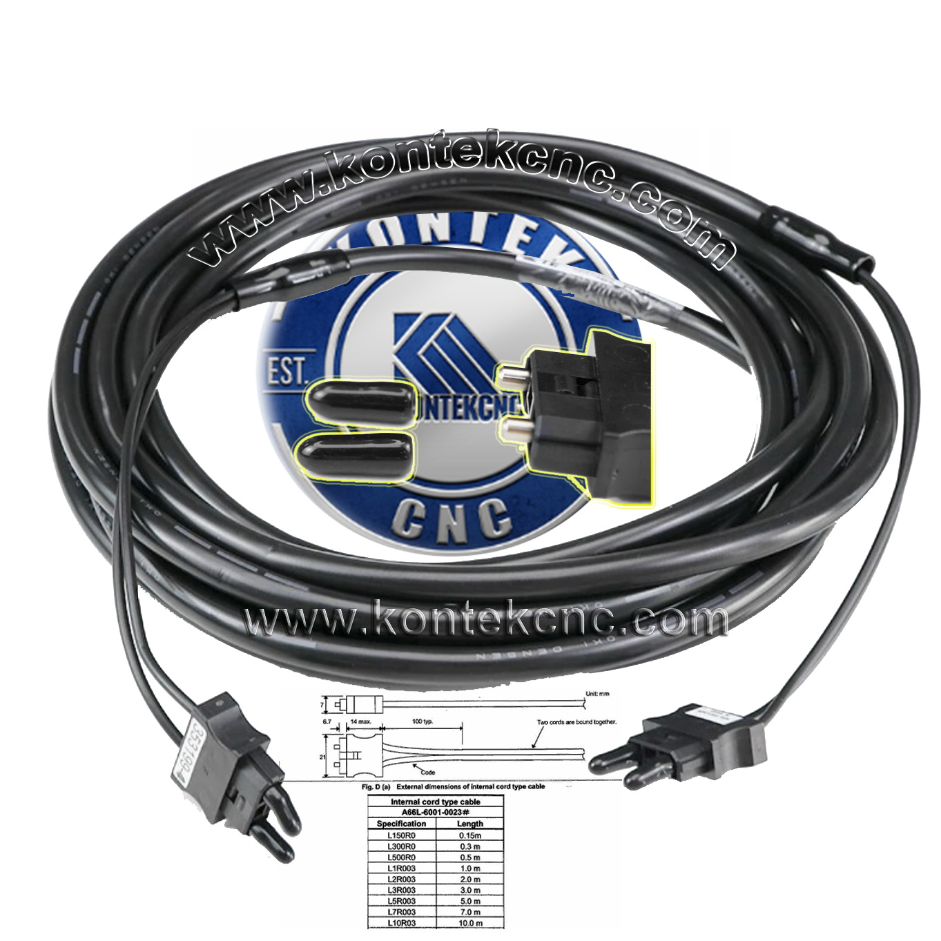 CNC OPTIK KABLO 10M ( A66L-6001-0026 )